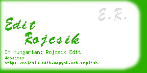 edit rojcsik business card